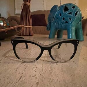 Valentino Black Eyeglasses Frame